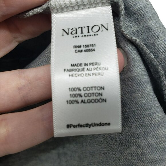 NEW Nation Los Angeles Stevie Top V Neck Relaxed Tee Shirt Capsule Wardrobe - Picture 6 of 9